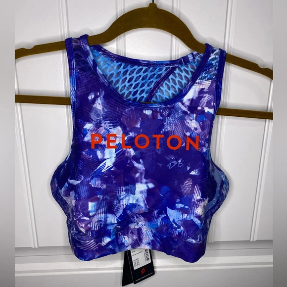 Peloton Blue Moves High Neck Sports Bra - Picture 2 of 7